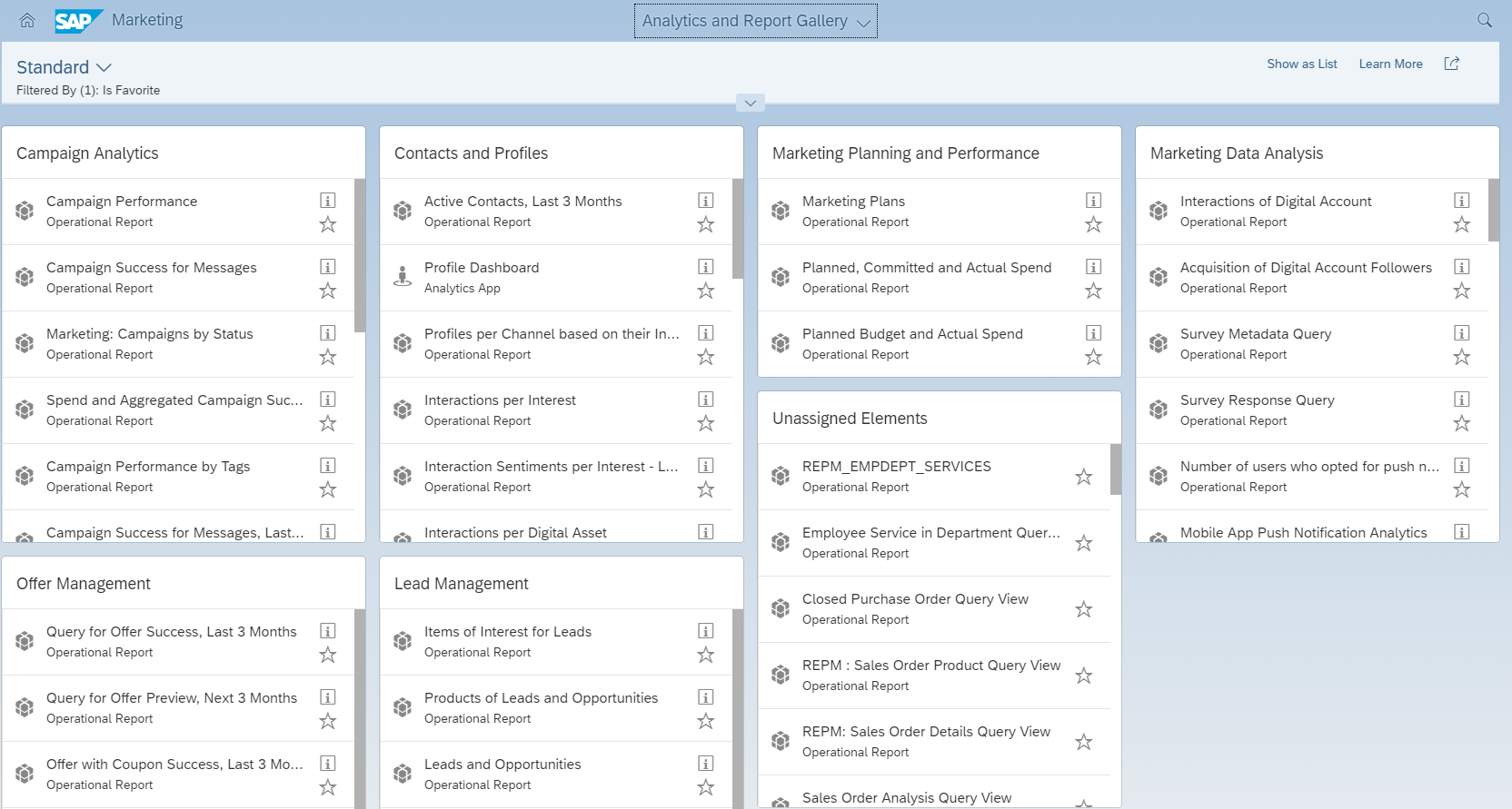 Users get access to a new application – Analytics and Report Gallery