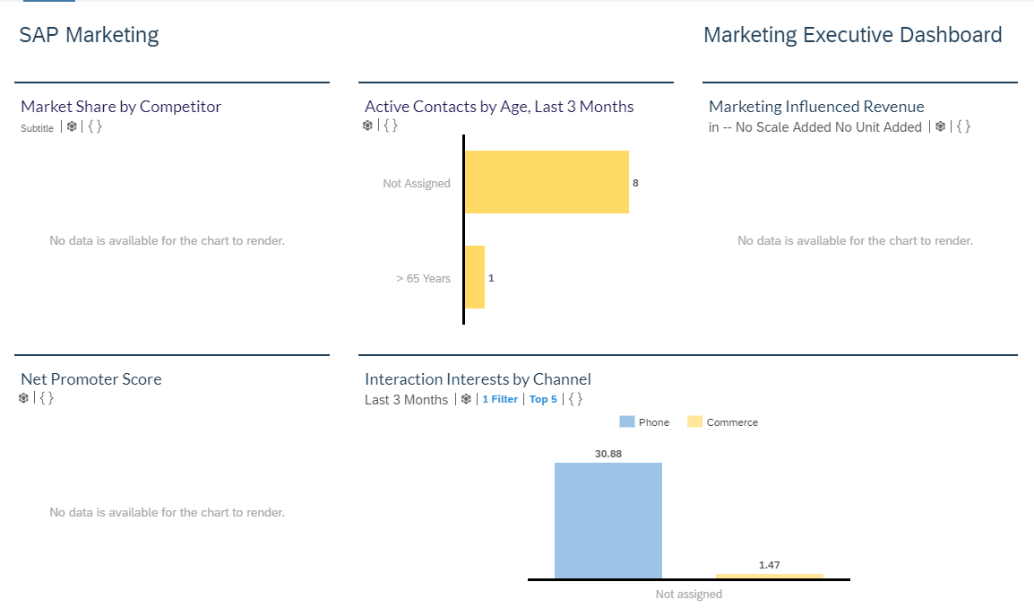 Users get access to Marketing Executive Dashboard