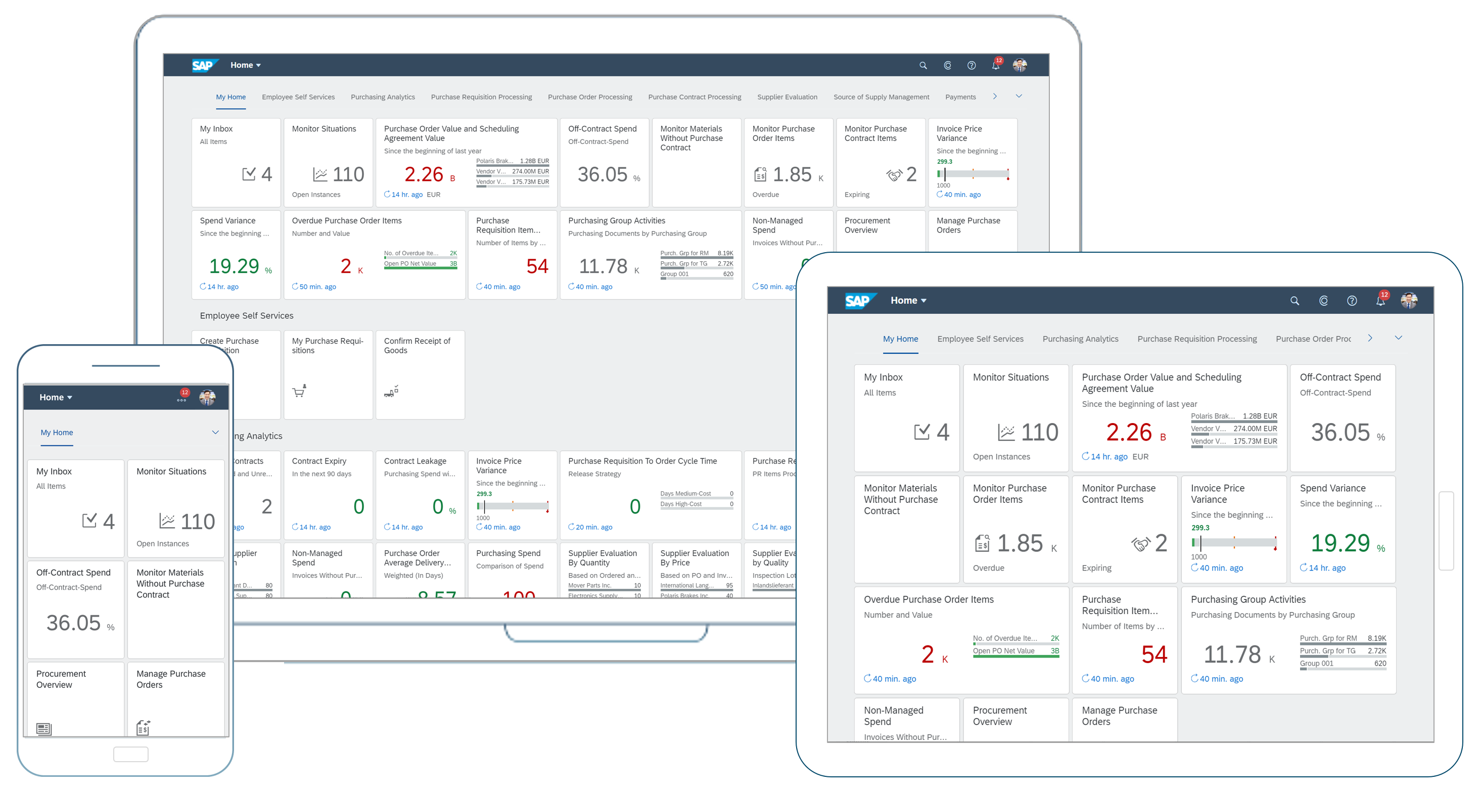 SAP Fiori 3 devices