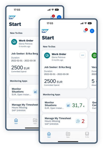 sap work zone mobile